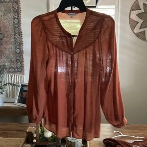 Rust colored blouse